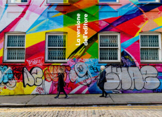 Bella come un affresco, grintosa come un graffito