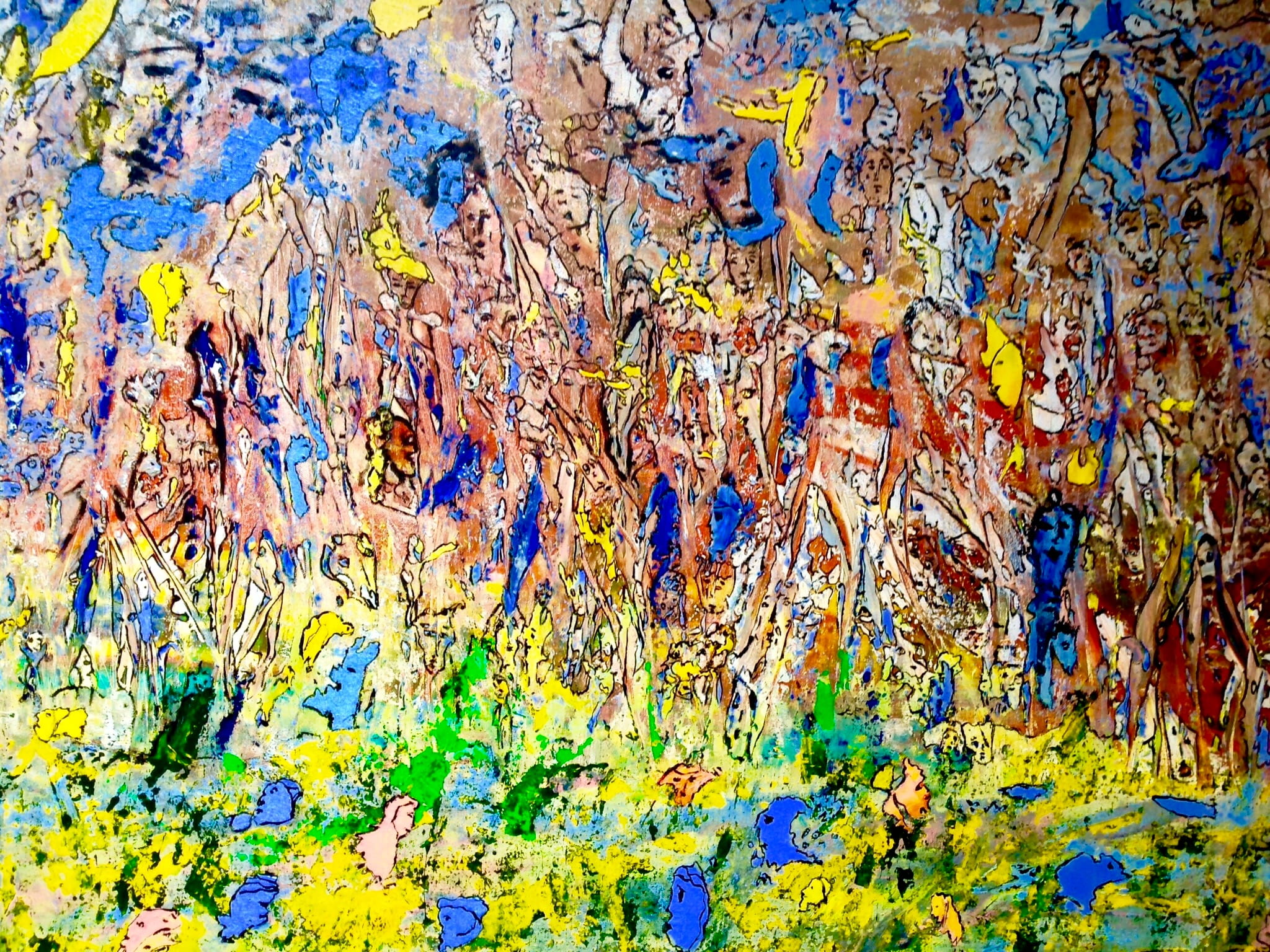 Purgatorio dantesco-2018-acrilico e olio su tela- 120-150-3