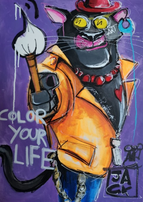 Color your life_ Acrilico su tela 70×50 Anno_04_2021