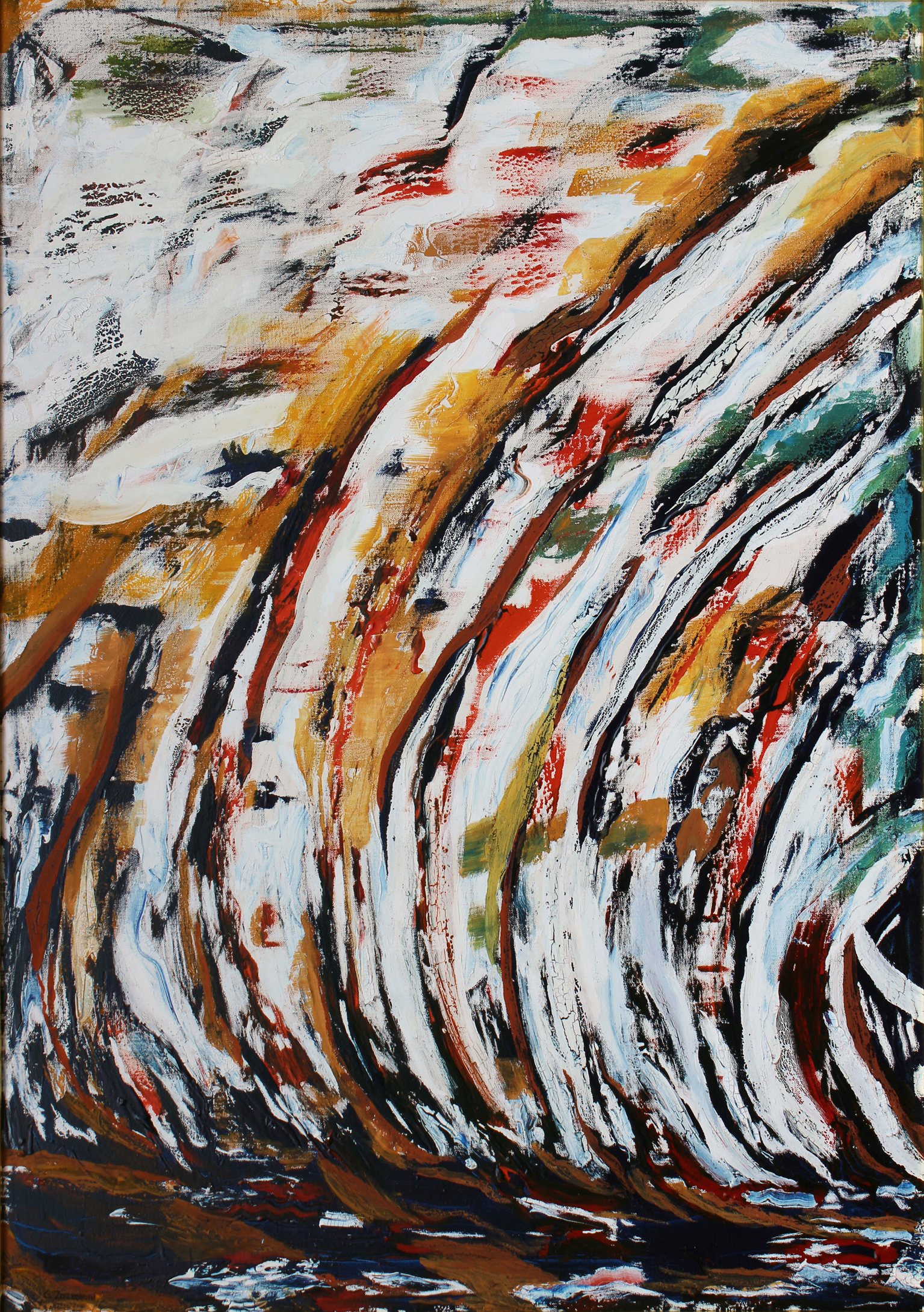 Uragano, 2007, acrilico su tela, cm 119 x 89