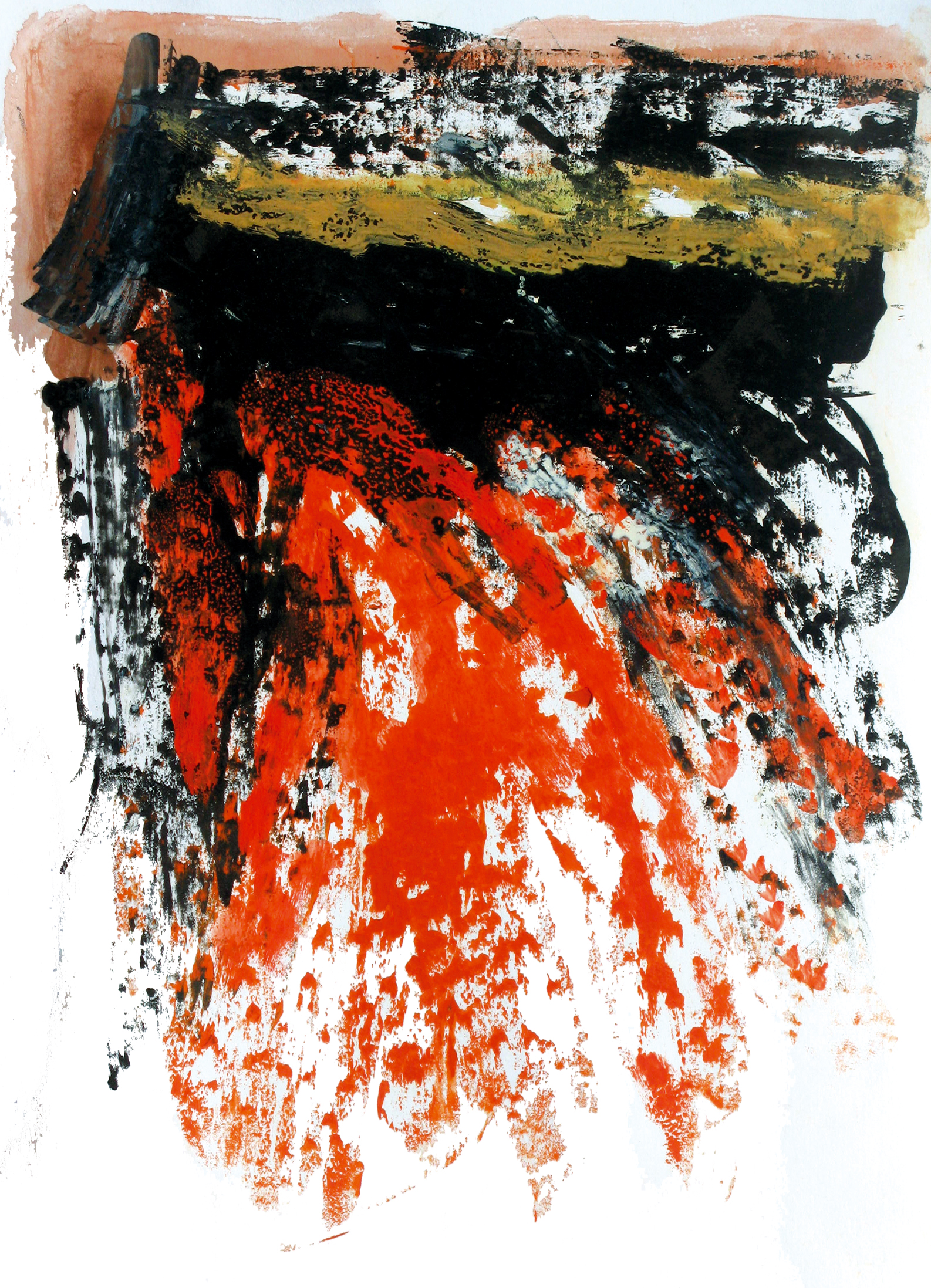 la mattanza, 2011, tecnica mista su carta,cm 62 x50