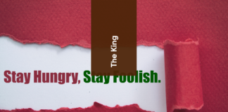 Stay foolish!